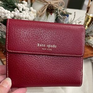 Kate Spade Burgundy Leather Wallet